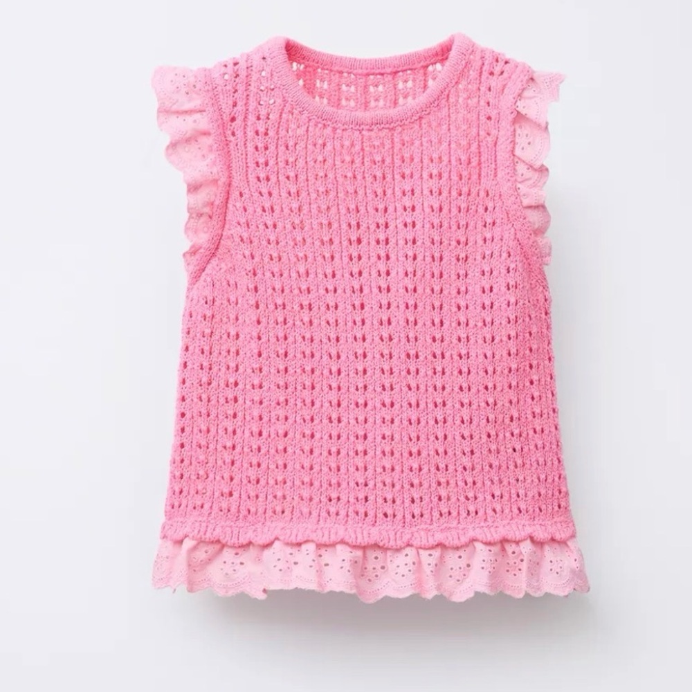 Zara Pink Knit Top